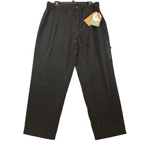 Avalanche Outdoor Supply Co Womens Fleece Lined Cargo Pants Black Hiking Size L